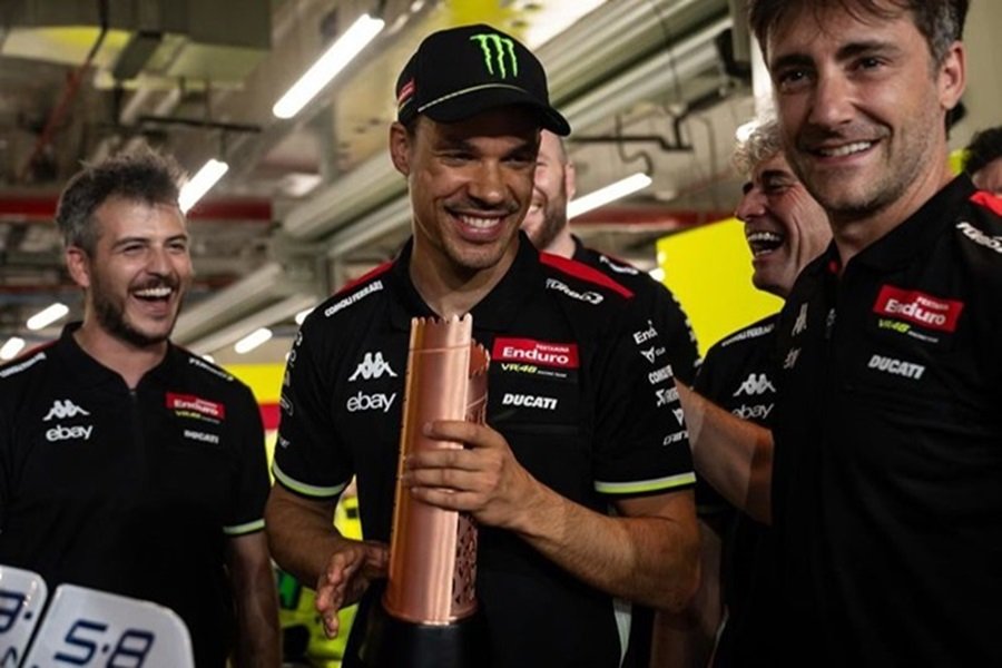 Franco Morbidelli Naik Podium MotoGP