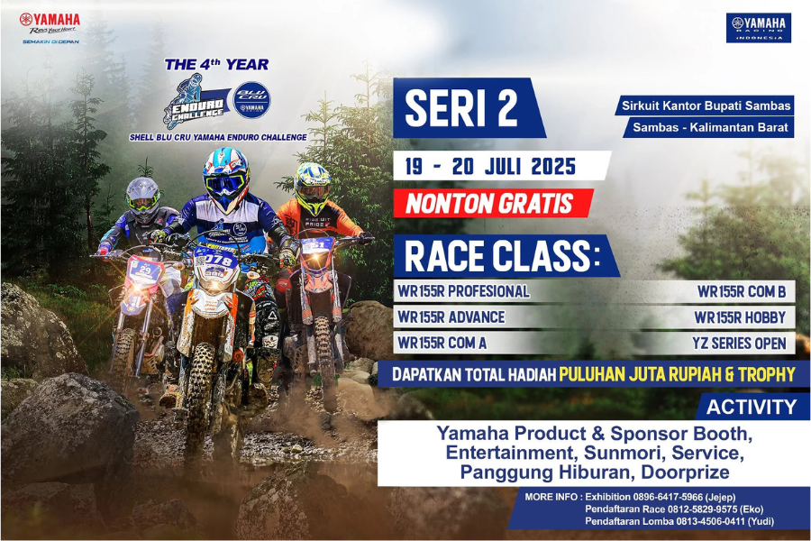 Sambas Siap Geger! Yamaha Enduro Challenge 2025 Jadi Magnet Wisata dan Hiburan Akhir Pekan