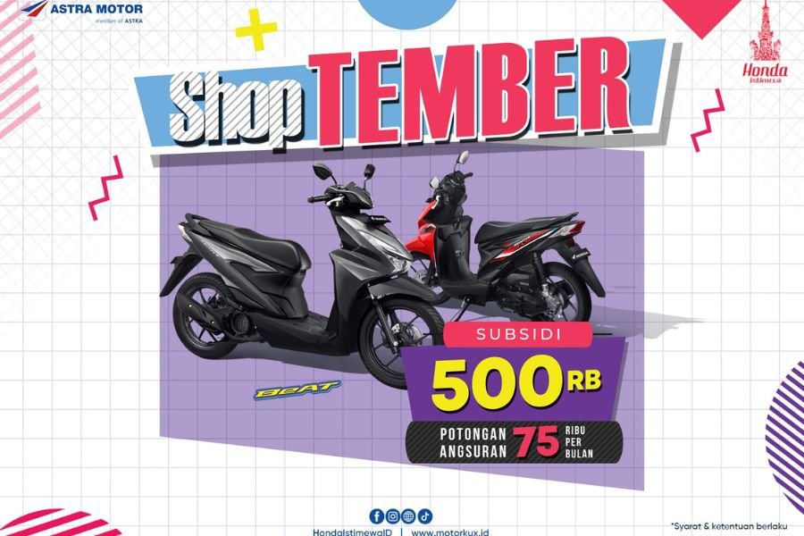 Astra Motor Yogyakarta Hadirkan ShopTEMBER: Diskon Hingga Rp750 Ribu dan Potongan Angsuran