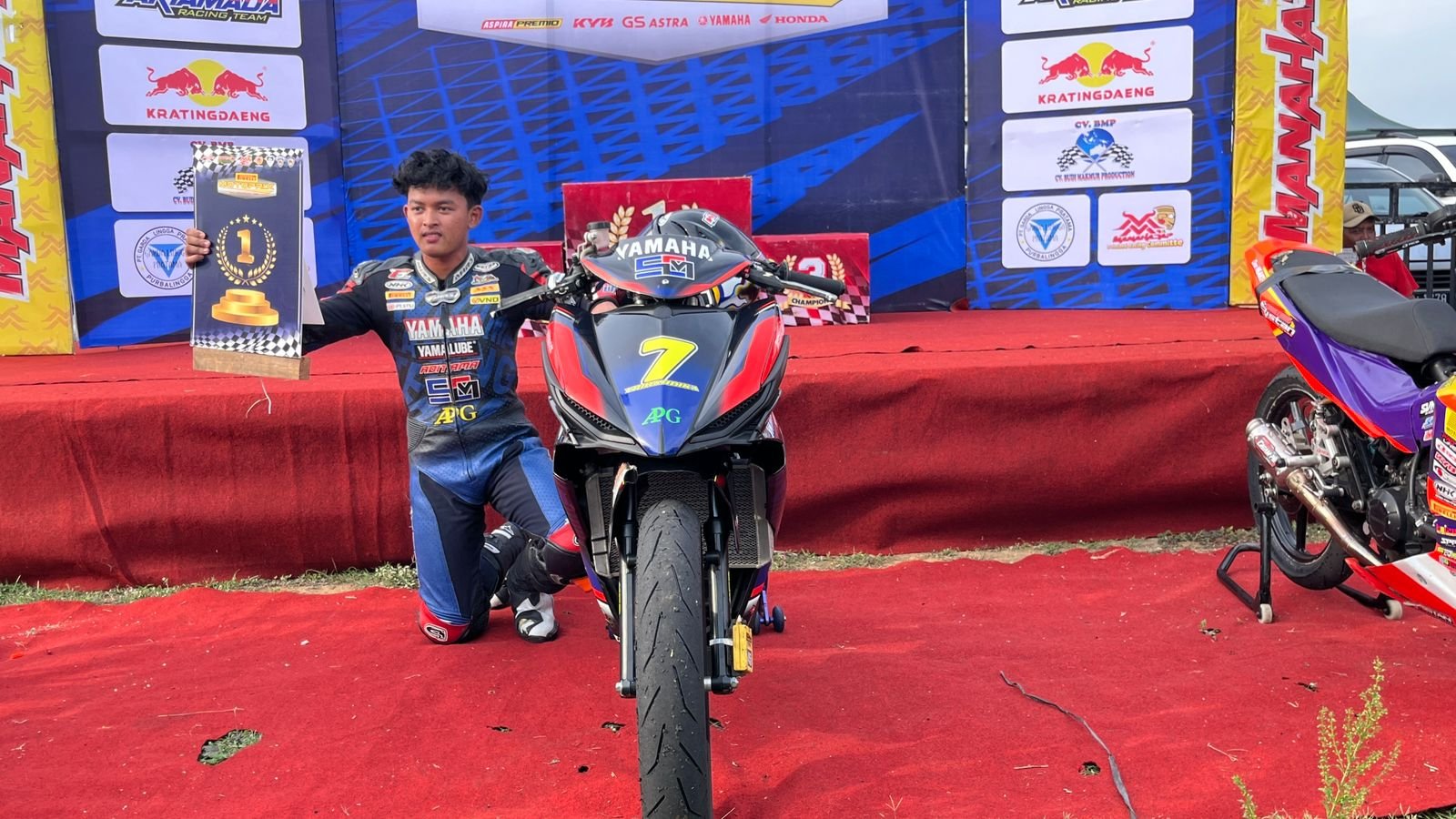 Diandra Trihardika Juara Race 1 MP2 Novice di Motoprix Boyolali 2025: Satu Kaki Menuju Gelar Juara Region?