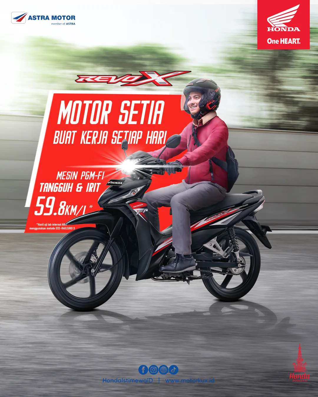 Honda Revo X: Si Setia yang Selalu Ada Buat Kamu! Motor Irit dan Andal untuk Temani Aktivitas Sehari-hari