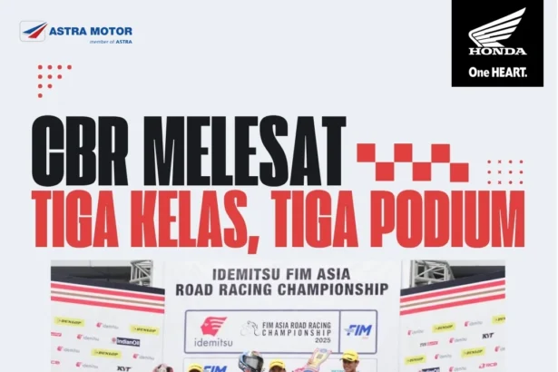 Astra Honda Racing Team Dominasi ARRC Sepang 2025: Tiga Podium, Tiga Kelas, Satu Semangat Indonesia Juara!