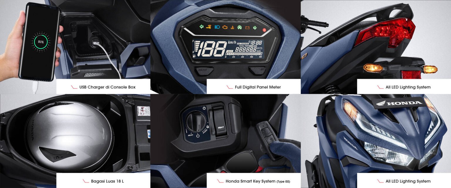Fitur Unggulan Honda Vario 125 Terbaru 2025: Smart Key, LED Modern, dan Teknologi eSP dari Astra Honda