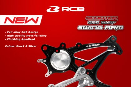 RCB CNC Alloy Swing Arm! Upgrade Wajib Buat Yamaha XMAX, Stabil, Stylish, dan Performa Maksimal