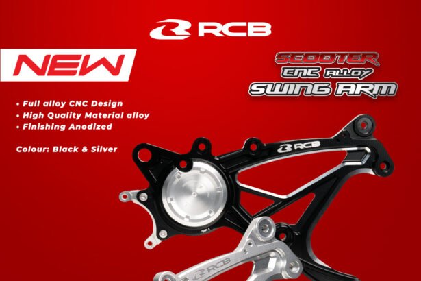 RCB CNC Alloy Swing Arm! Upgrade Wajib Buat Yamaha XMAX, Stabil, Stylish, dan Performa Maksimal