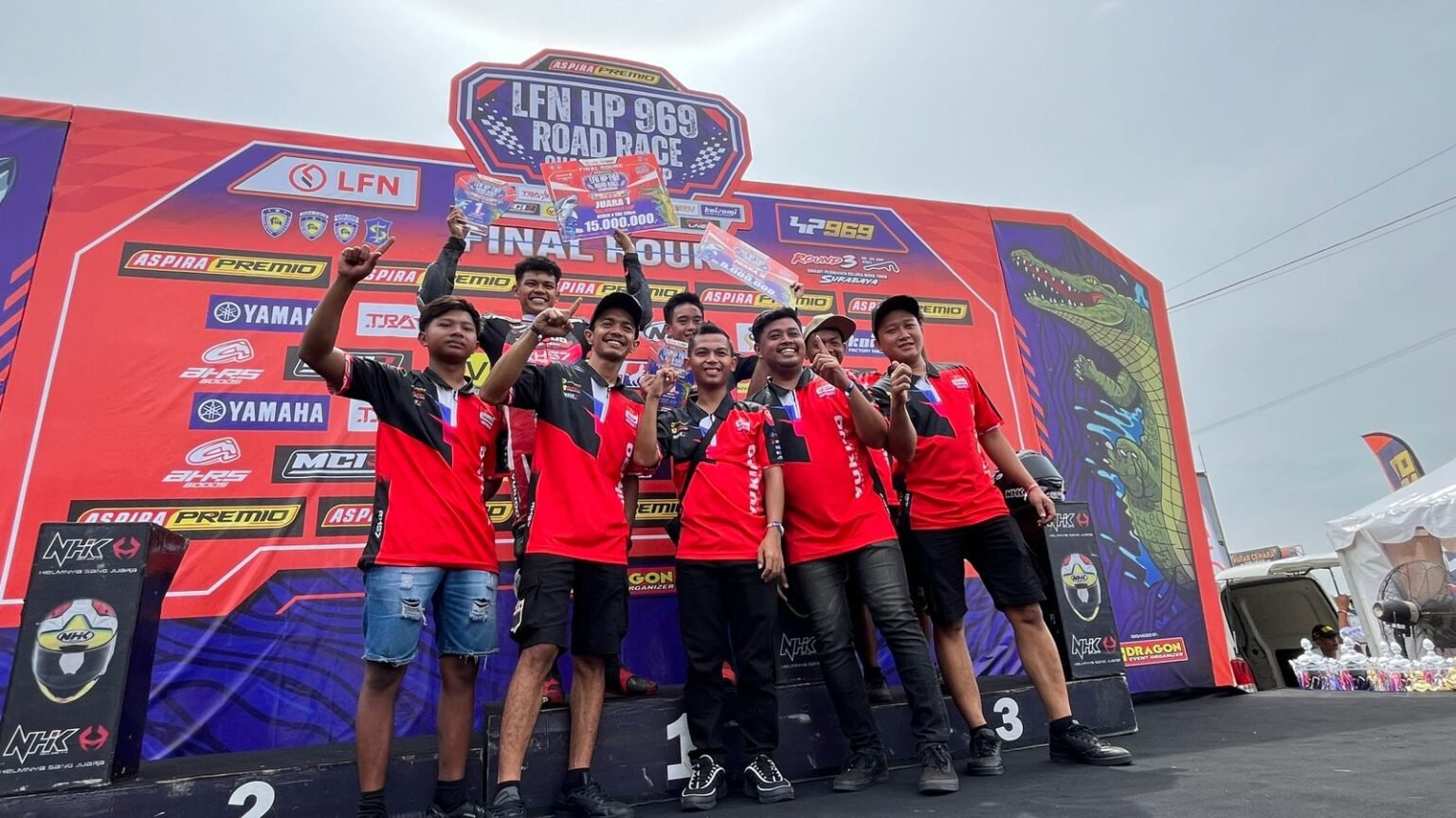 Yukido x RH57 Kuasai Podium di Final LFN HP969 Road Race 2025 Surabaya
