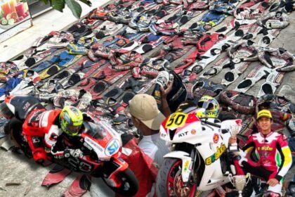 Rafid Topan Sucipto jual 79 wearpack balap koleksi 20 tahun kariernya dengan harga mulai Rp3 jutaan. Kesempatan langka bagi kolektor dan penggemar motorsport.