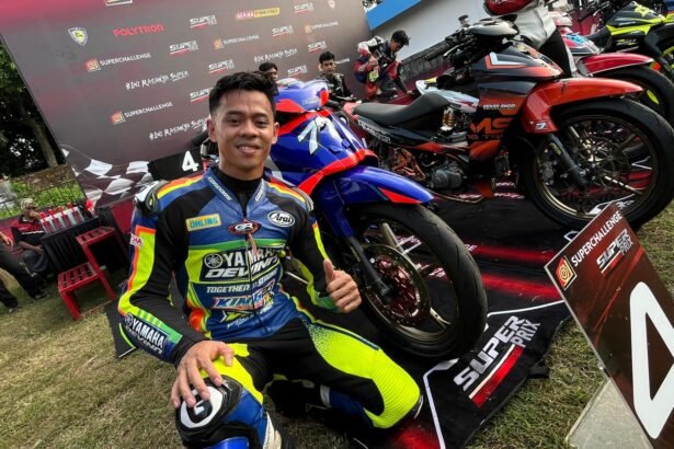 Aditya Fauzi sukses meraih podium pada debutnya bersama King23 Racing di kelas Bebek 4T TU 130 Super Prix 2026 Boyolali, meski masih mengakui ada kendala pada set up motor.