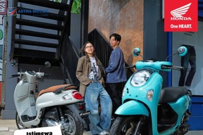 Honda Scoopy bukan sekadar motor, tapi juga fashion statement anak muda. Dengan desain stylish dan konsumsi BBM hingga 59 km/liter, Scoopy cocok untuk city riding dan aktivitas harian.