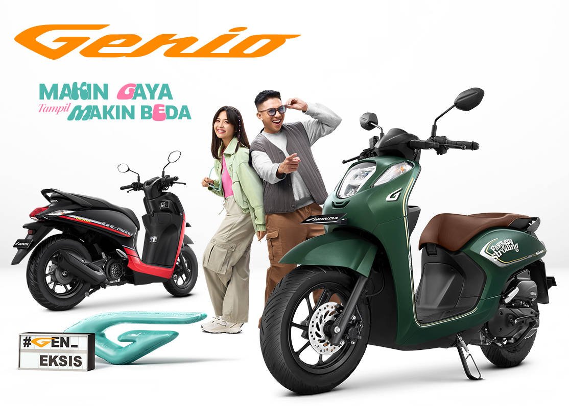 Honda Genio hadir dengan garansi rangka 5 tahun dan layanan cek rangka gratis di AHASS. Simak desain baru, fitur, dan perlindungan lengkap dari Honda.