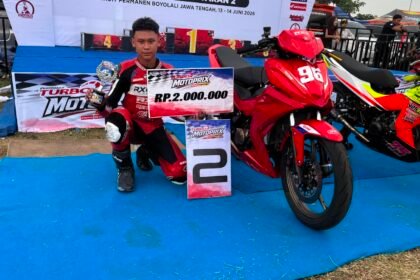 M Gibran dari RXONE Media berhasil meraih podium pertamanya pada Race 1 Pertamax Turbo Motoprix 2026 Seri 2 Boyolali. Hasil ini menjadi pencapaian penting sekaligus pelecut semangat untuk menghadapi balapan selanjutnya.