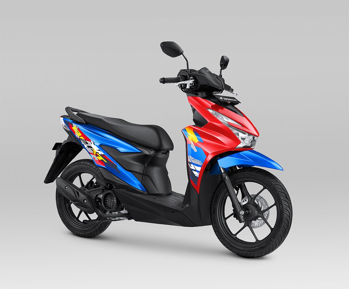 PT Astra Honda Motor memberikan penyegaran pada New Honda BeAT dengan warna dan desain striping terbaru. Skutik terlaris pilihan masyarakat Indonesia ini semakin memberikan lebih banyak pilihan bagi konsumen untuk mengekspresikan gaya berkendara yang menyenangkan tanpa menghilangkan nilai utama Honda BeAT sebagai skutik yang gesit, irit, aman, dan nyaman.