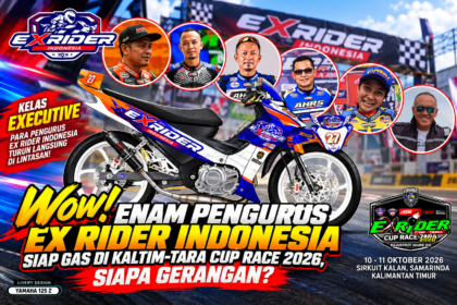 Enam pengurus Ex Rider Indonesia siap turun di kelas Executive Kaltim-Tara Cup Race 2026