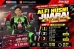 Alfi Husni juara Bebek 4T TU 150cc Expert Final SuperPrix Mijen 2026 bersama SAE Racing Team