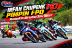 Irfan Chupenk #67 memimpin FPQ kelas Bebek 2T STD 116cc Exrider dengan catatan waktu 48,623 detik.