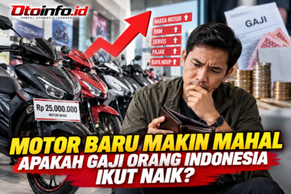 Motor baru makin mahal, apakah gaji orang Indonesia ikut naik?